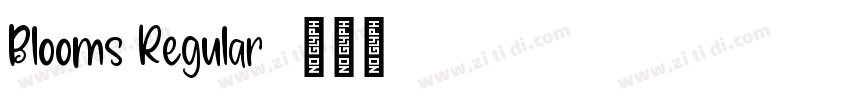 Blooms Regular字体转换